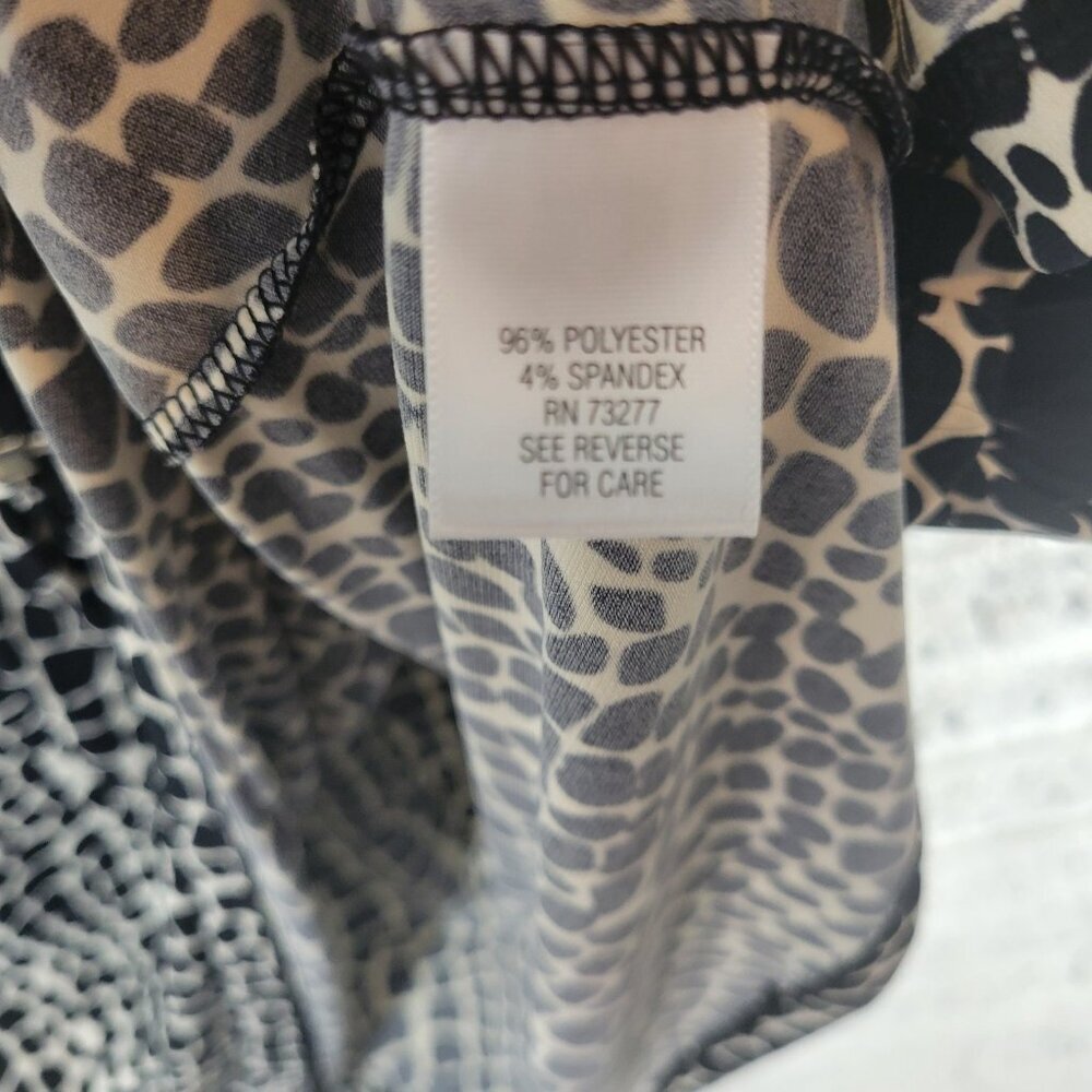 Apt 9 Womens Top Extra Large Sleeveless Black Animal Print Comfy ANI10E - Picture 10 of 10